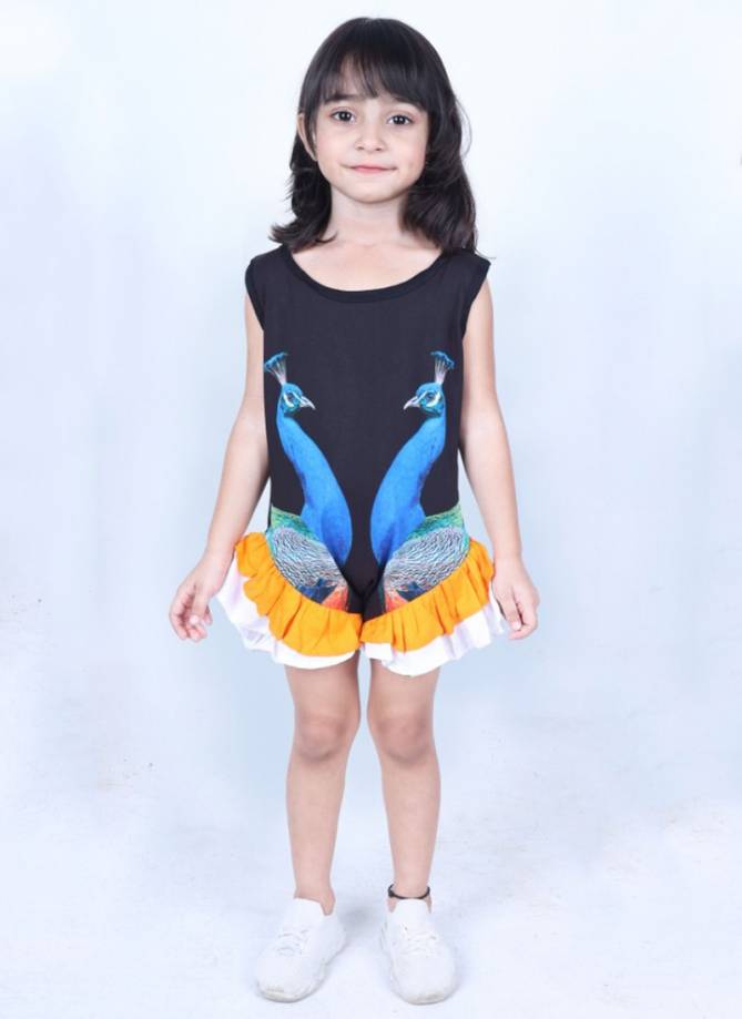 BABY 8 KIDS Designer Pari look Piece Western Party Wear Type Imported Lycra Digital Print Children Collection